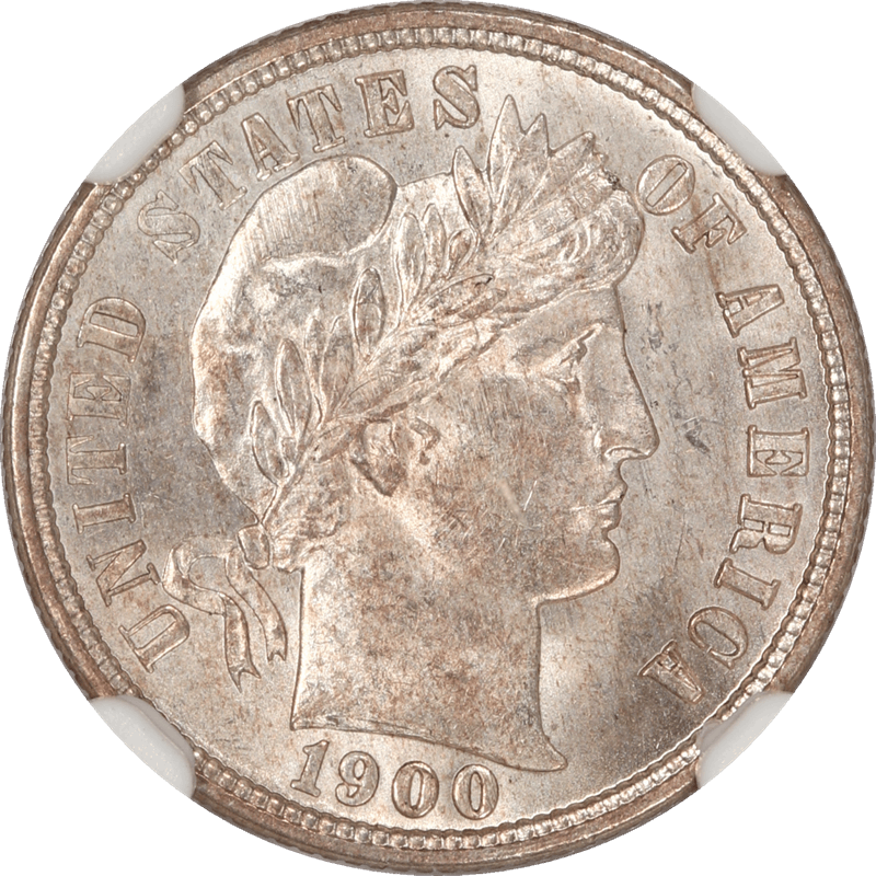 1900-S Barber Dime 10c, NGC MS 64 - Nice Original Coin