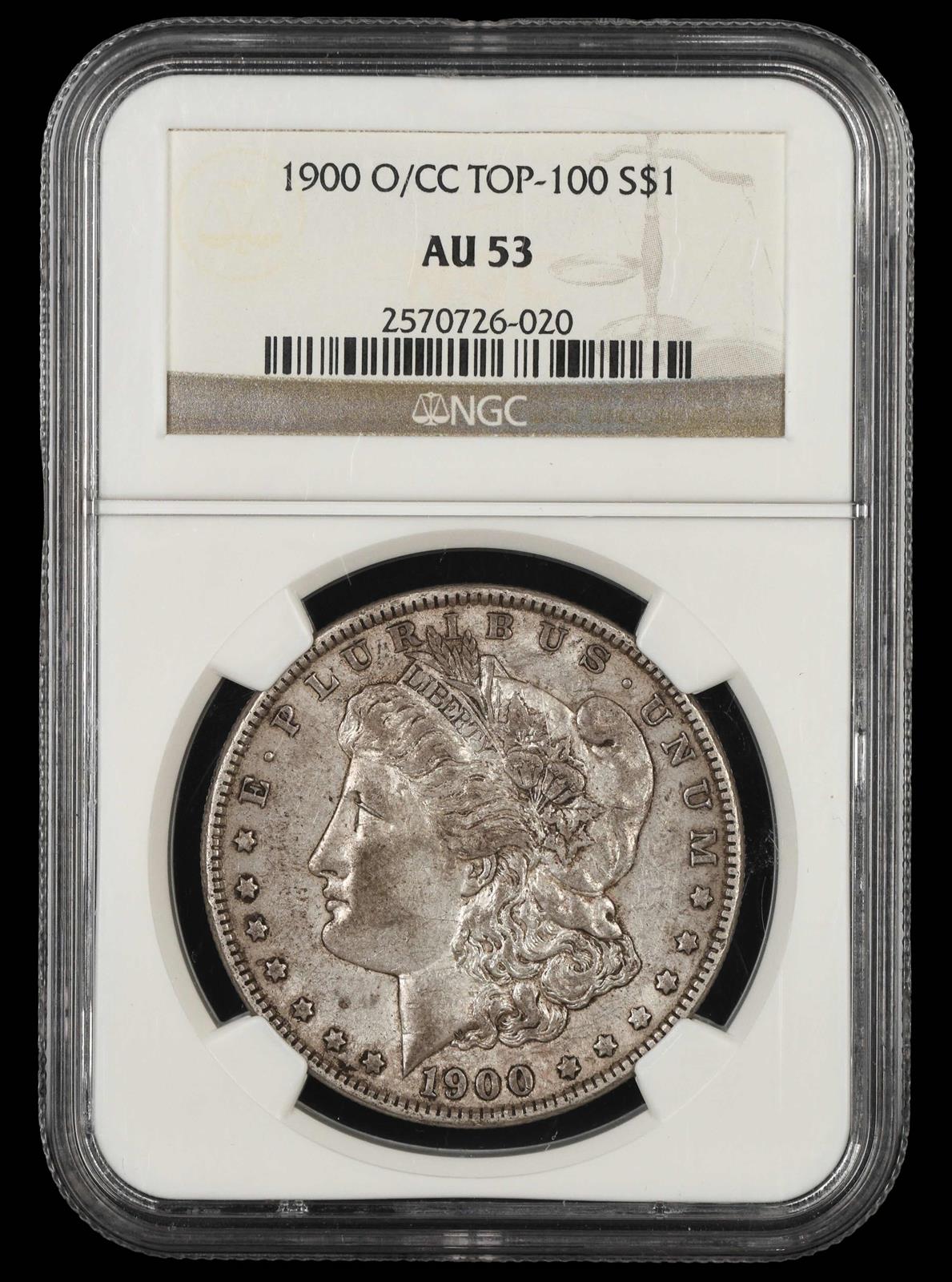 1900 O/CC Top-100 $1 NGC AU 53