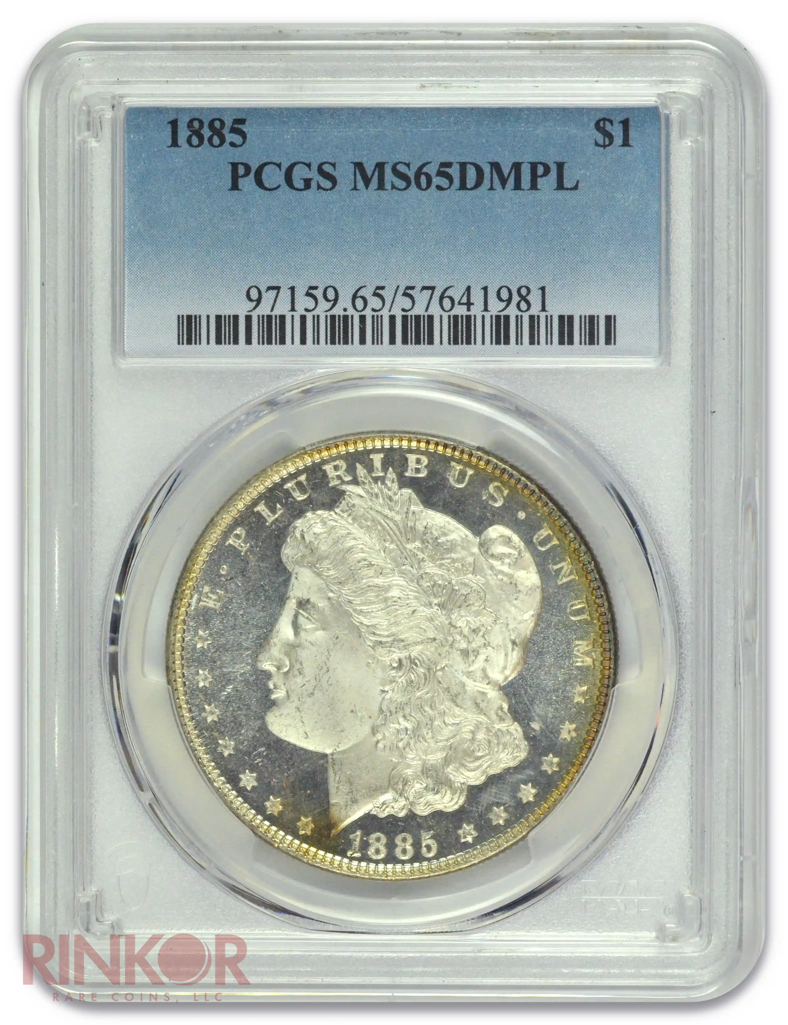 1885 $1 Morgan Dollar PCGS MS 65 DMPL