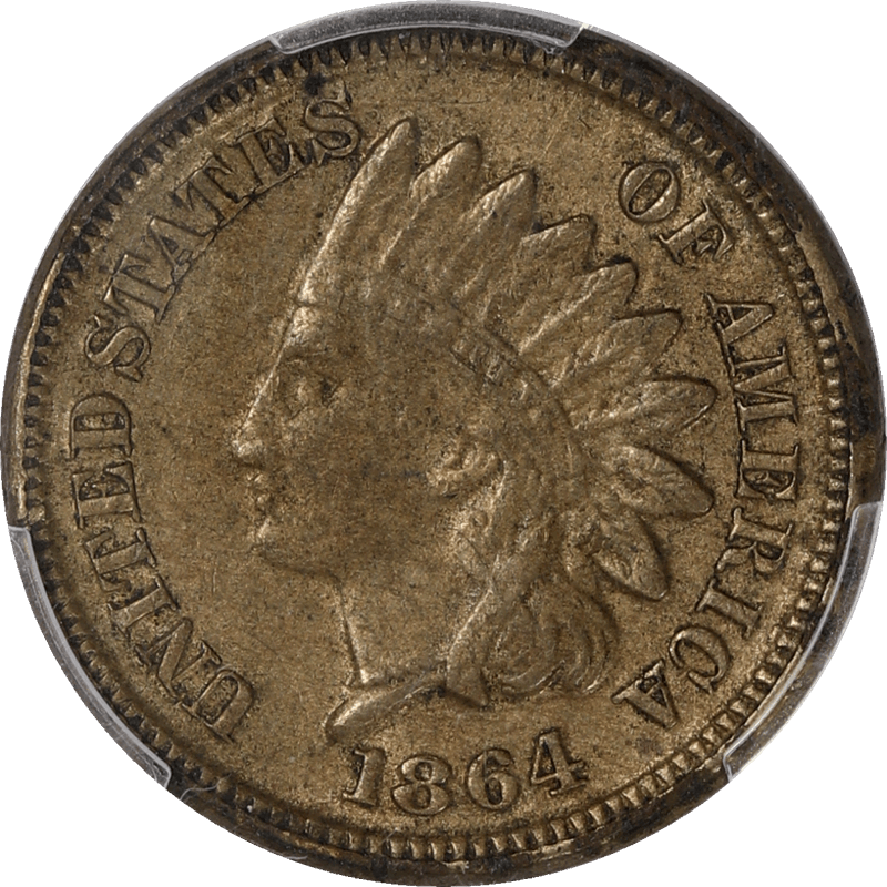 1864 Copper-Nickel Indian Head Cent 1c, PCGS XF45