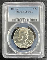 1957-D Franklin PCGS FBL 64