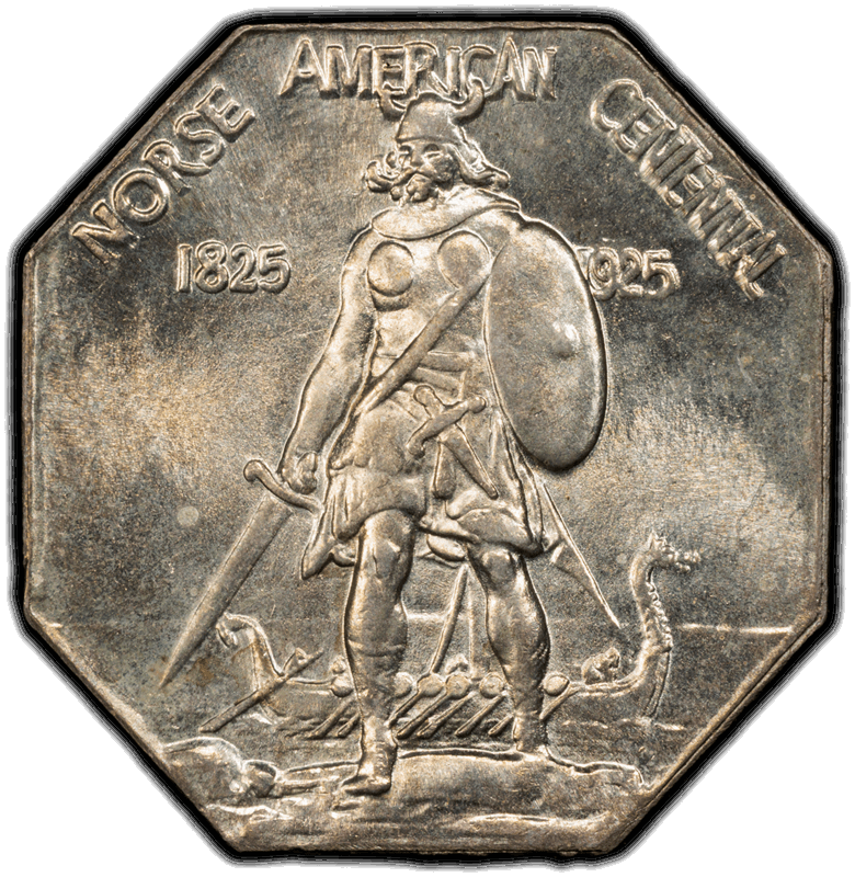 1925 Thick Norse Medal PCGS MS 66 CAC