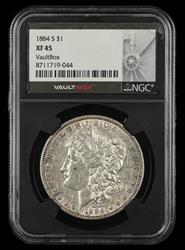 1884 S $1 NGC XF 45