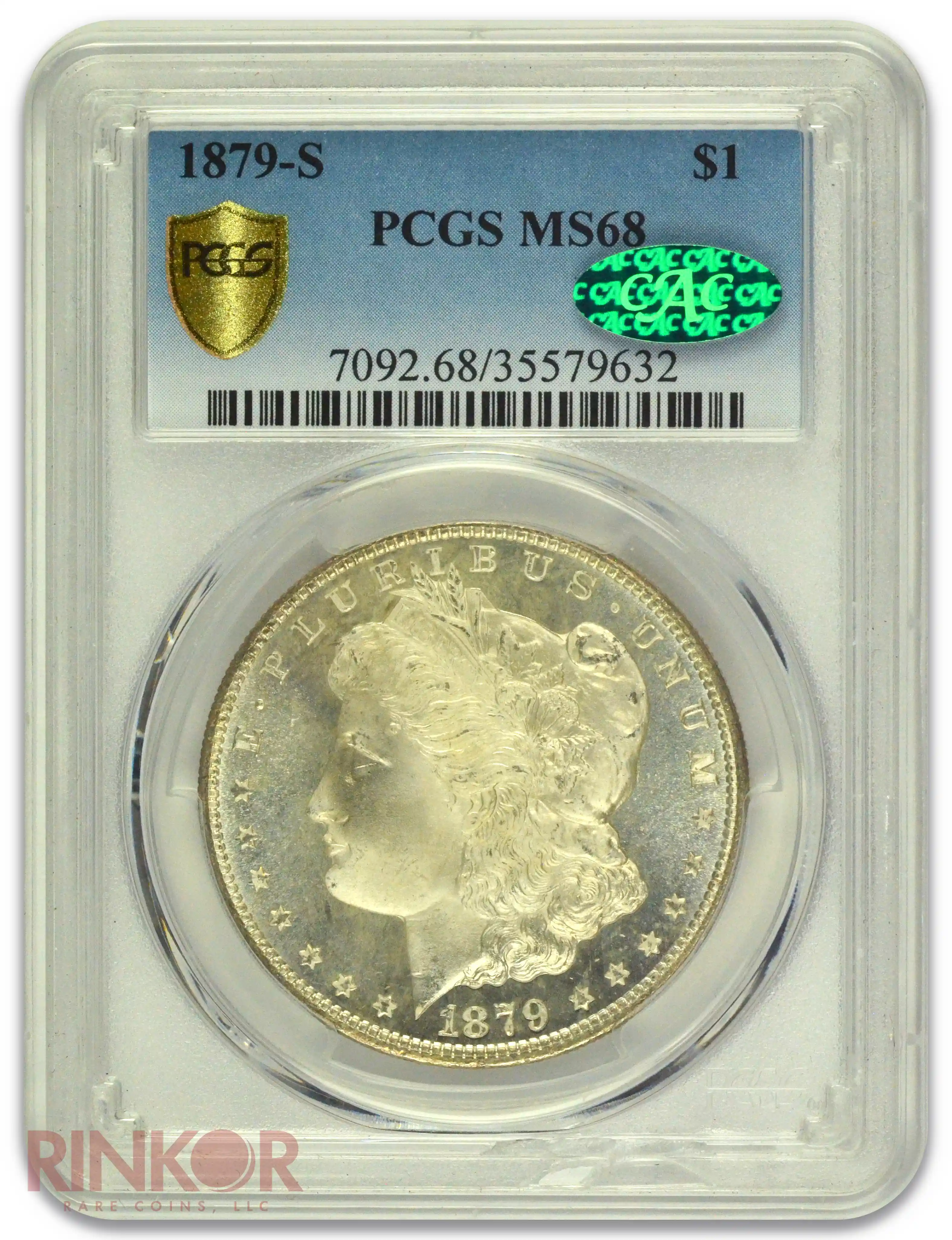 1879-S $1 Morgan Dollar PCGS MS 68 CAC