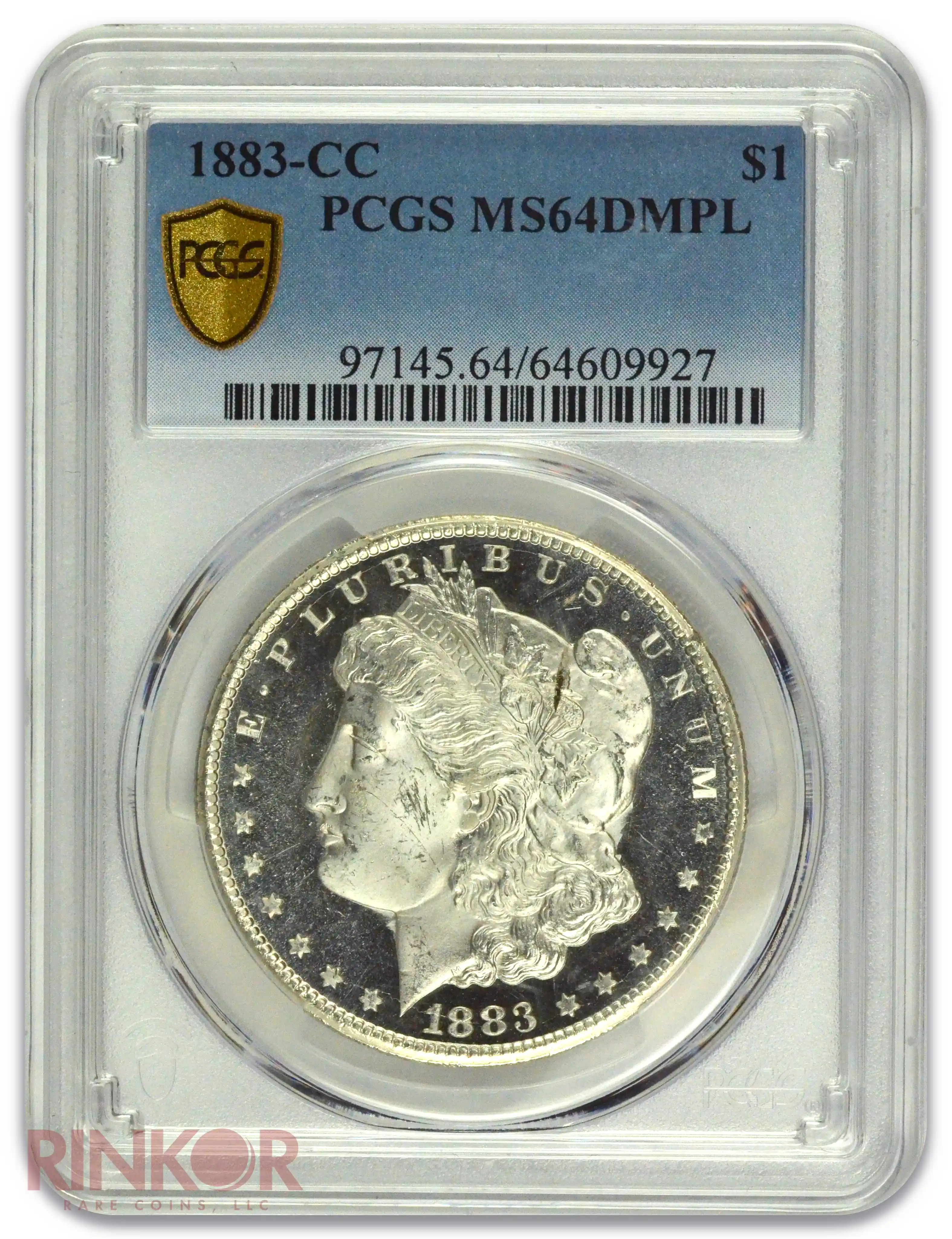 1883-CC $1 Morgan Dollar PCGS MS 64 DMPL