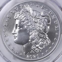 2021-O Privy $1 Morgan Dollar 100th Anniversary Silver Dollar Label PCGS MS70