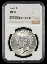 1926 $1 NGC AU 55 