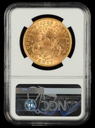 1876 S MPD $20 Gold VP 001 Bill Fivaz Signature Label NGC MS62