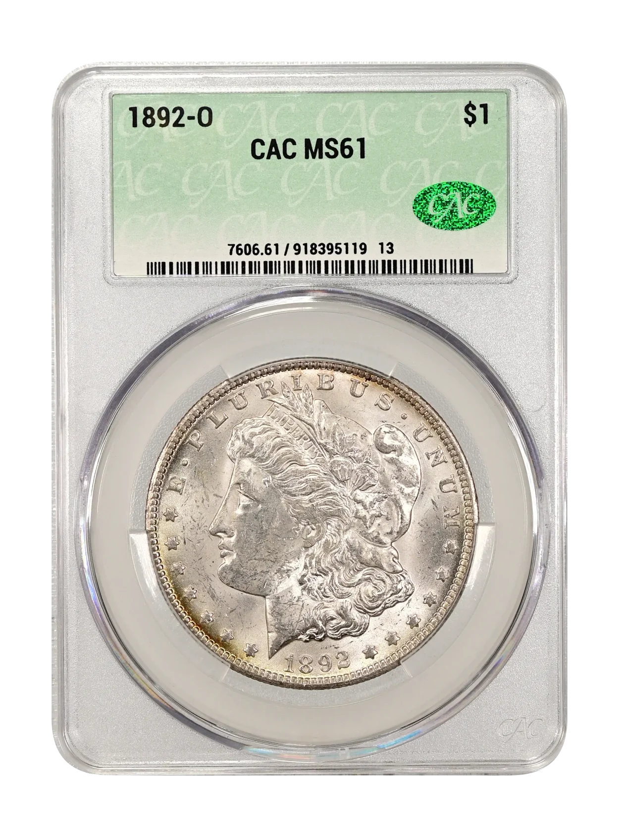 1892-O $1 CACG MS 61