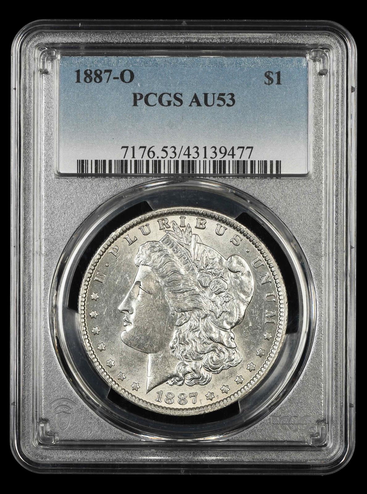 1887 O $1 PCGS AU53
