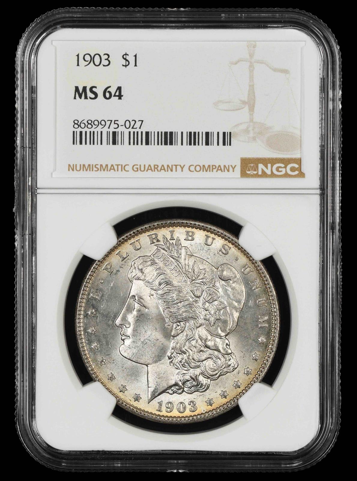 1903 $1 NGC  MS64
