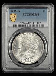 1892-O $1 PCGS MS 64