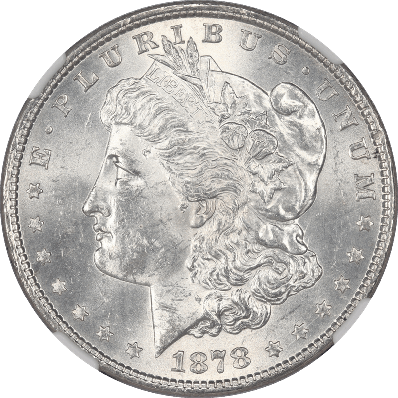 1878 8TF Morgan Silver Dollar NGC  MS 62 