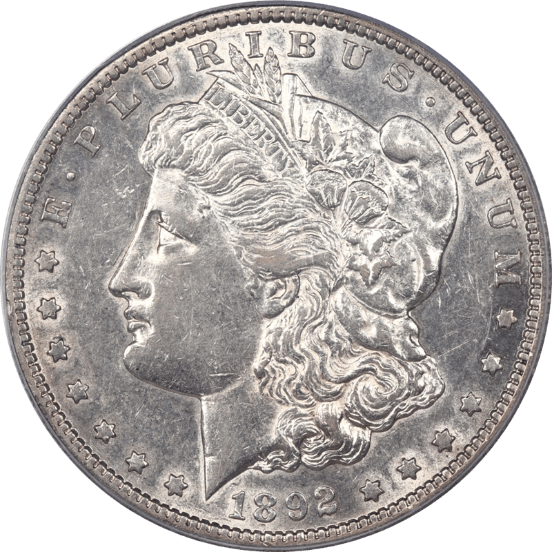 1892-S Morgan Silver Dollar $1 PCGS AU 50 