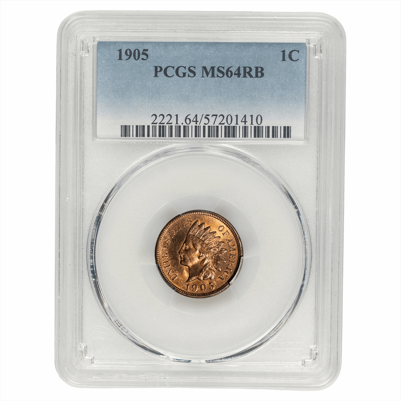 1905 Indian Head Cent 1C PCGS MS 64 RB