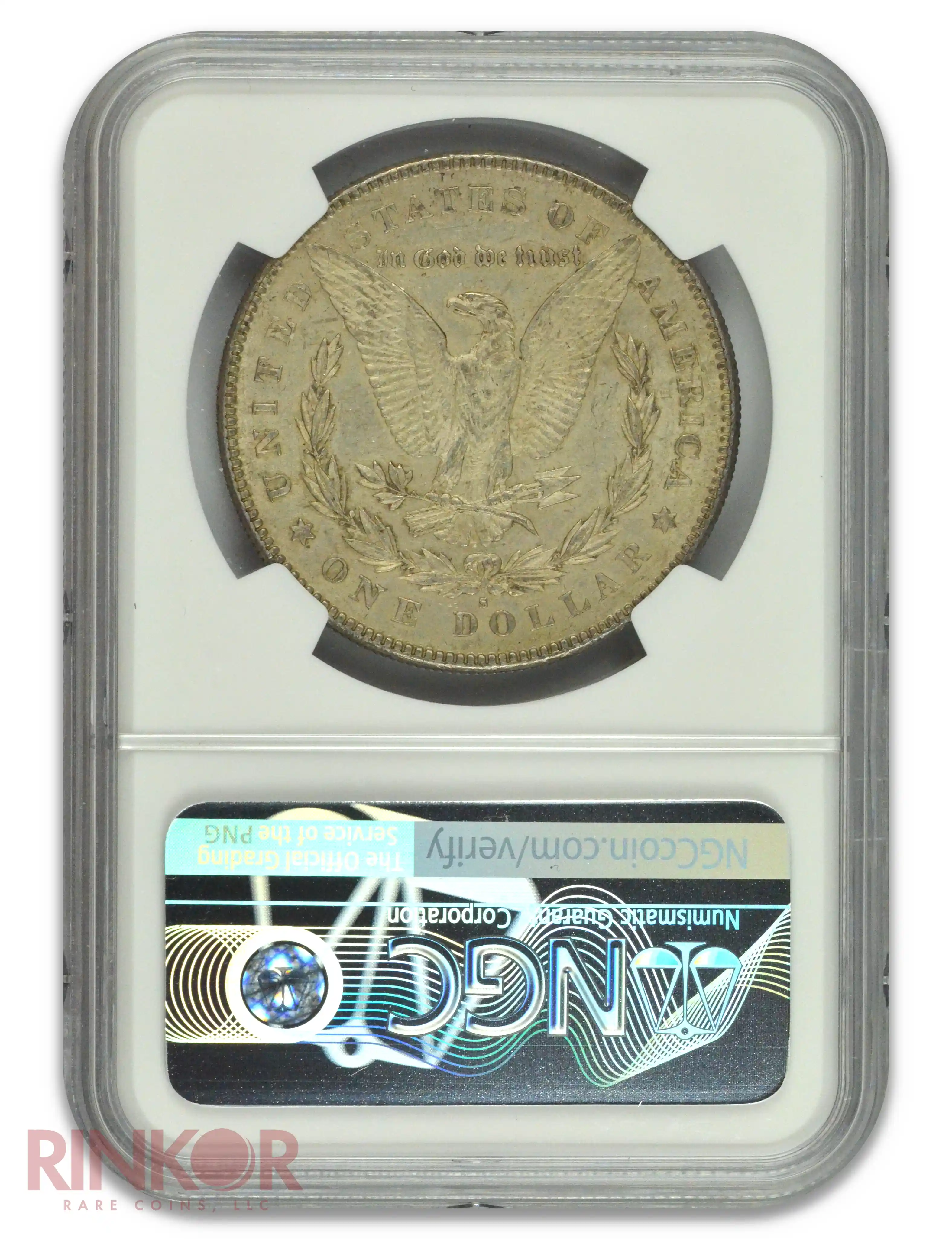 1879-S Reverse of 1878 $1 Morgan Dollar NGC AU-58
