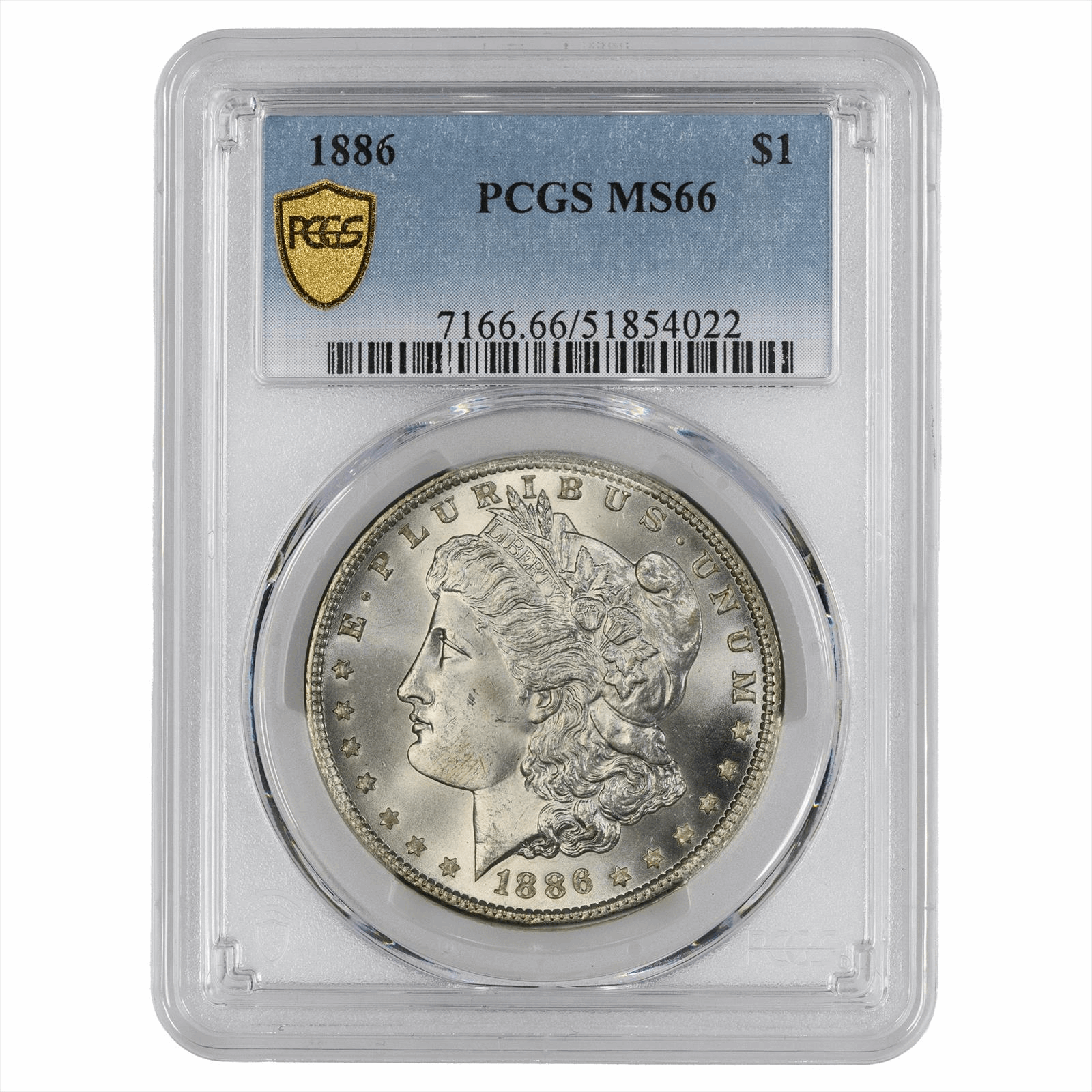 1886 Morgan $1 PCGS MS 66