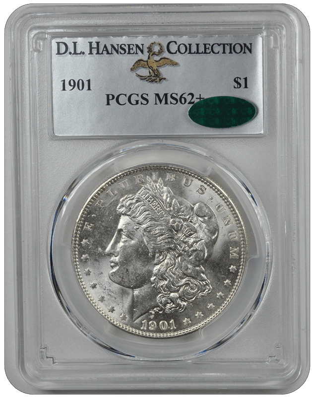 1901 Morgan PCGS CAC MS 62+