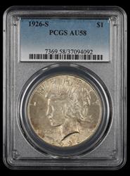 1926 S $1 PCGS AU58 AU58