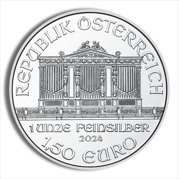 2024 1 oz Austrian Silver Philharmonic  other side