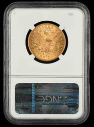 1893 S $10 Gold NGC MS 60