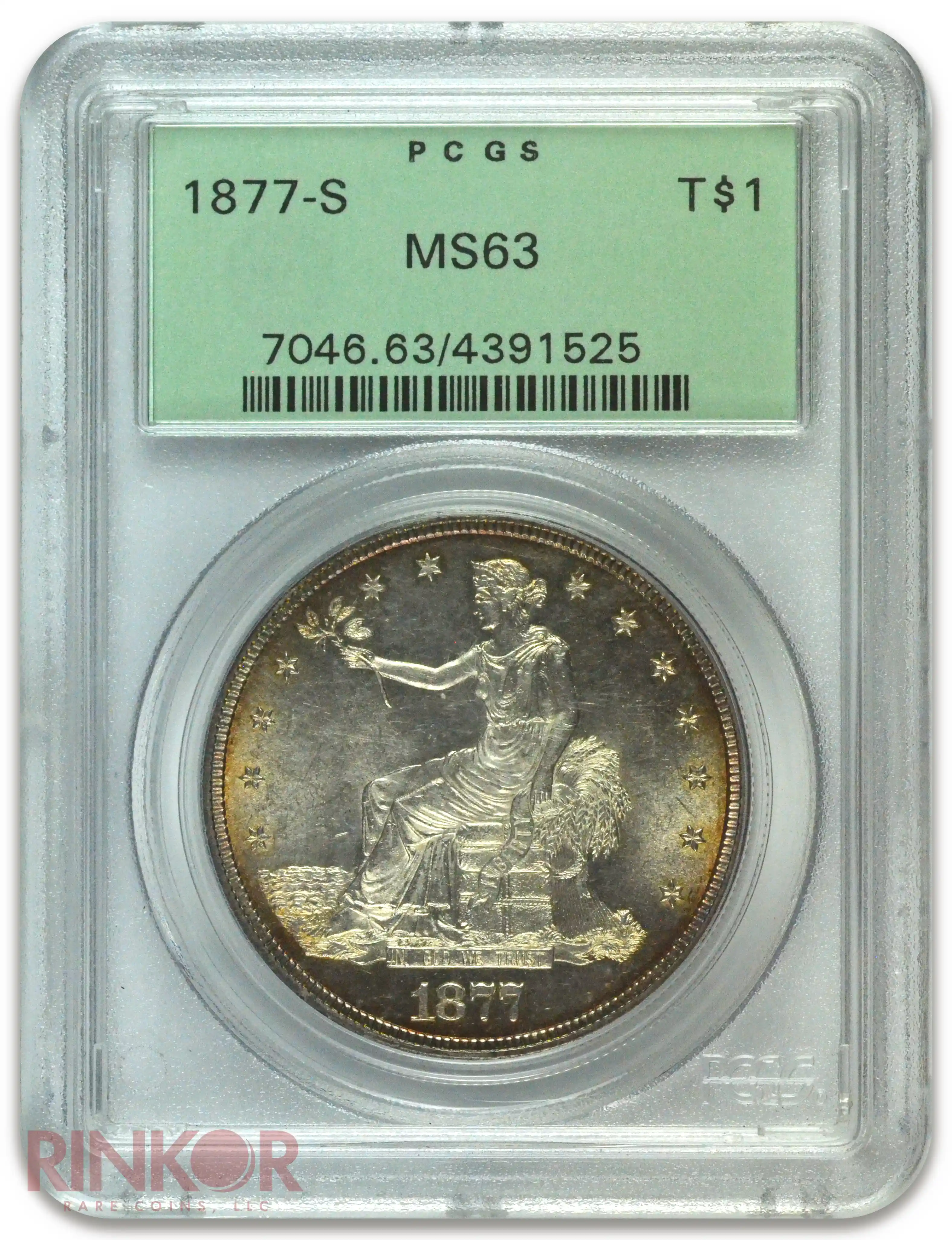 1877-S $1 Trade Dollar PCGS MS 63