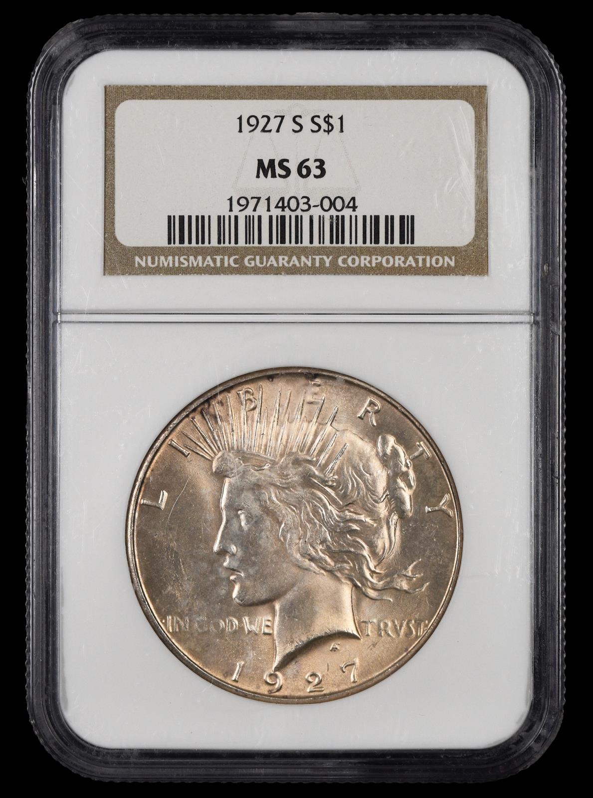 1927 S $1 NGC MS63