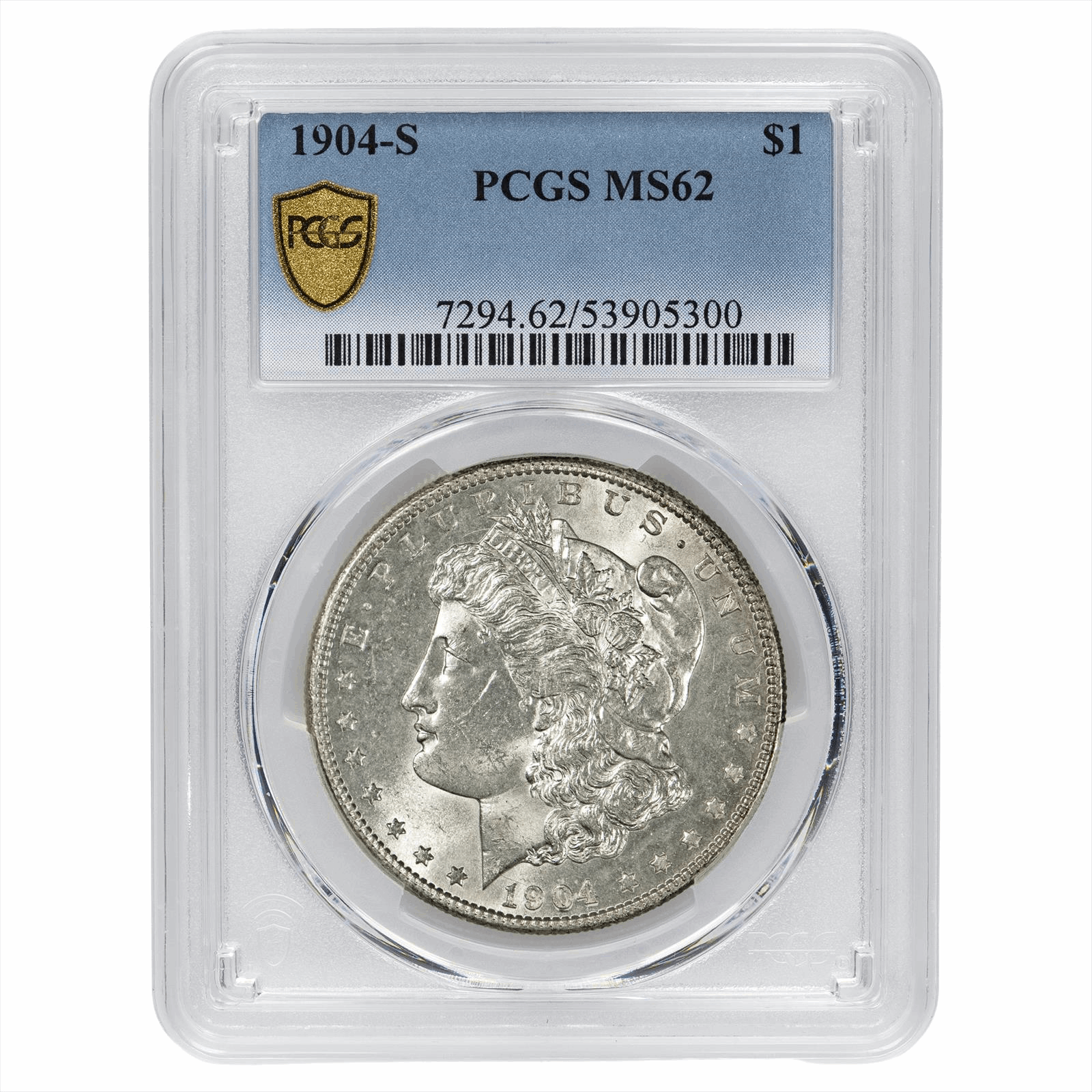1904-S Morgan Silver Dollar $1 PCGS MS 62