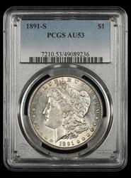 1891 S $1 PCGS  AU53