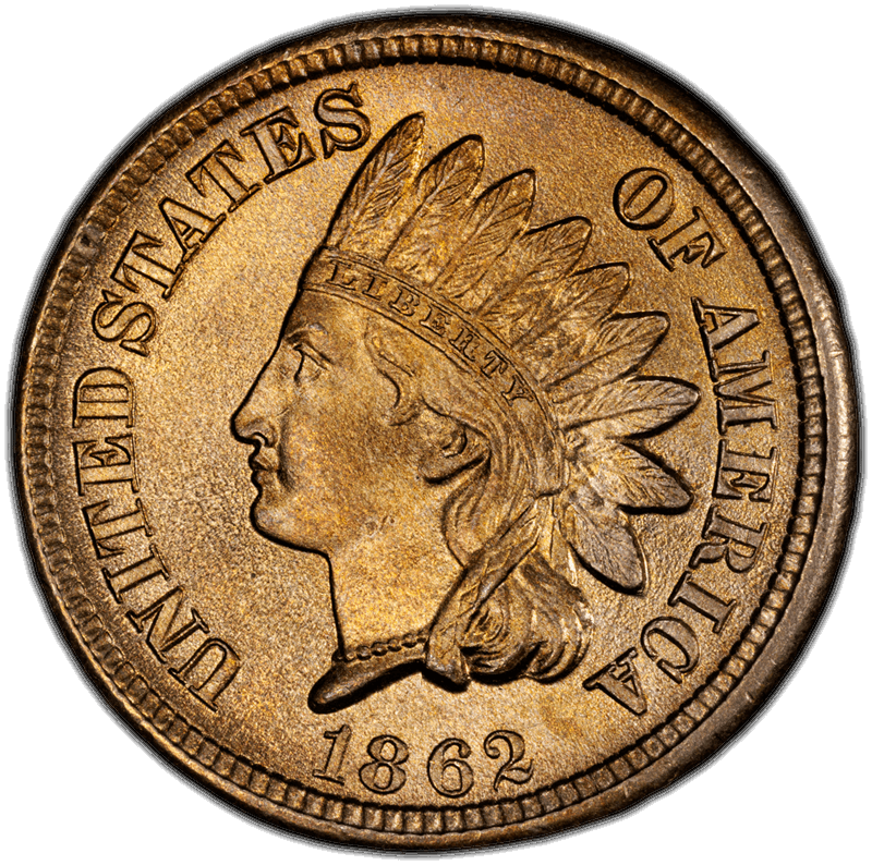 1862 1C PCGS MS 66 CAC
