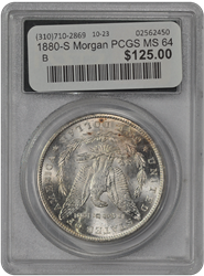 1880-S Morgan PCGS MS 64
