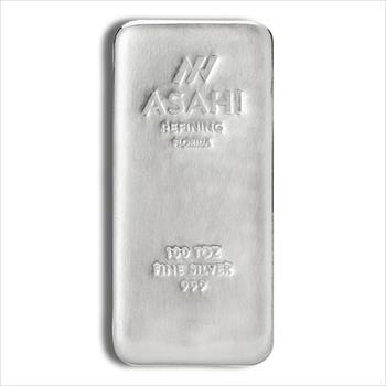 100 oz Silver Bar - Asahi Refining image 2