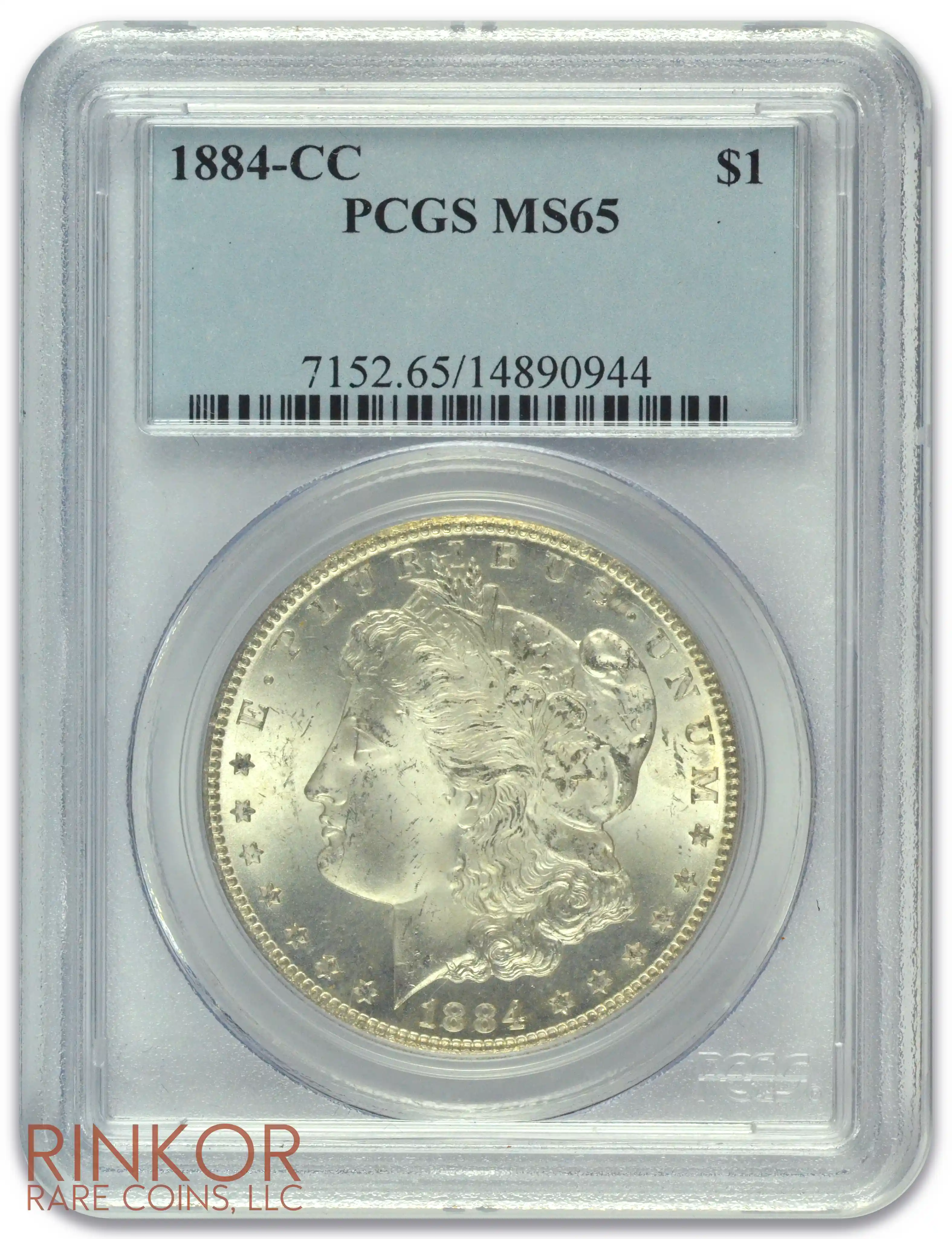 1884-CC $1 PCGS MS 65