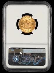 1906/6 $5 Gold FS-301 Bill Fivaz Signature Label NGC MS67*