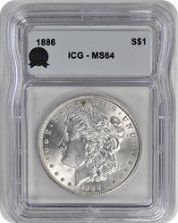 1886 Morgan ICG MS 64