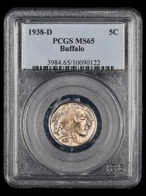 1938-D Buffalo Nickel PCGS MS 65