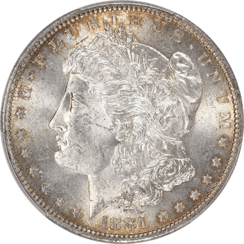 1881-O Morgan Silver Dollar $1, PCGS MS 63 - Lustrous