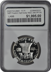 1957 Franklin Half Dollar NGC (99) PF 69