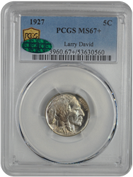1927 Buffalo PCGS CAC MS 67+ 