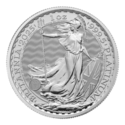 2025 1 OZ GREAT BRITAIN PLATINUM BRITANNIA 