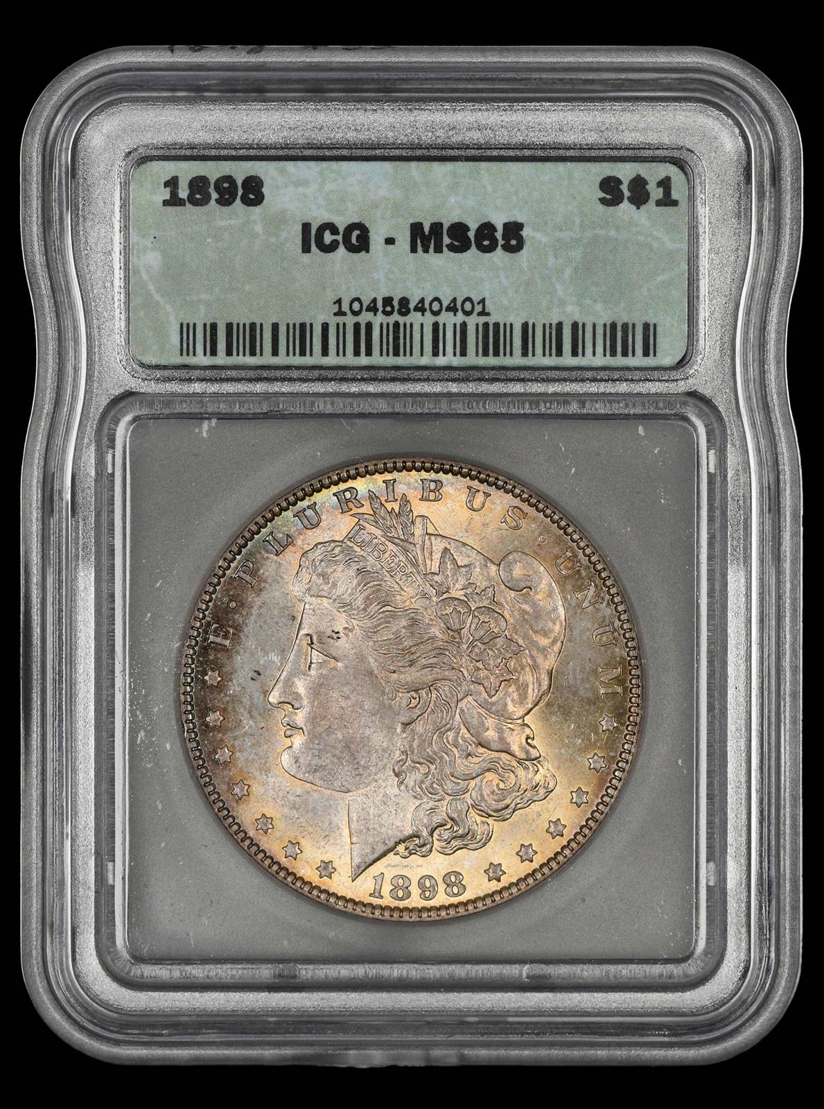 1898 $1 ICG MS 65