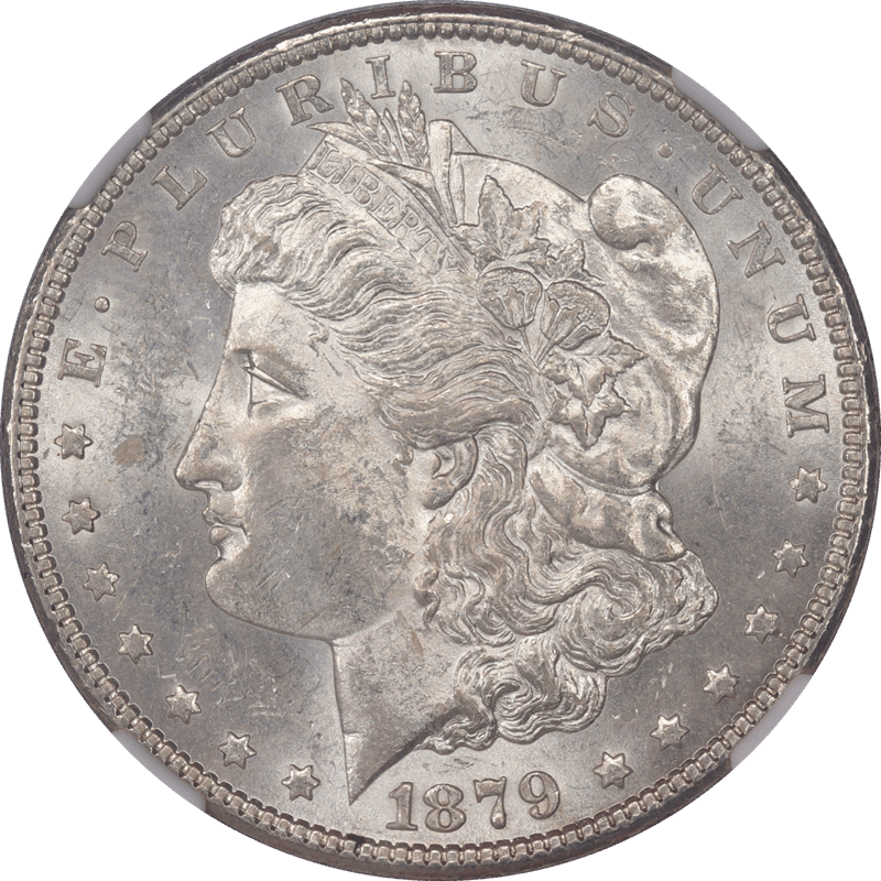 1879-S Morgan Silver Dollar $1 NGC MS 61 Reverse of 1878 