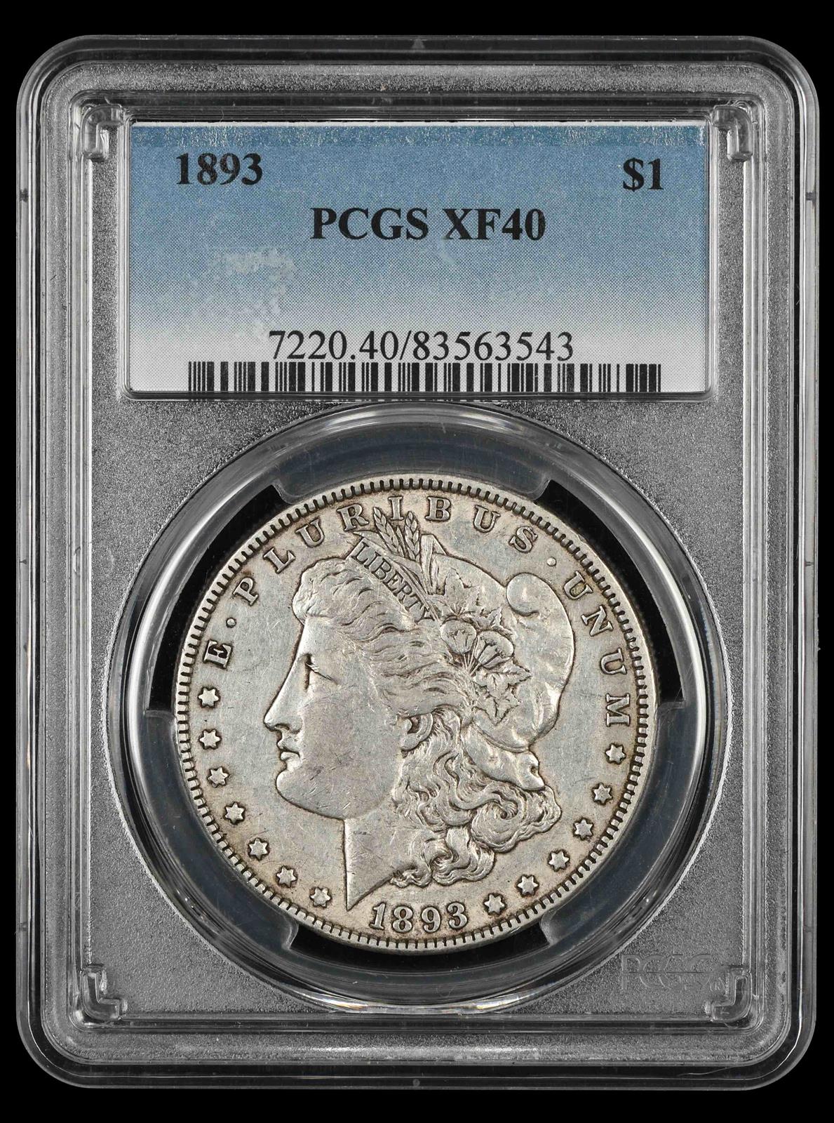 1893 $1 PCGS XF-40