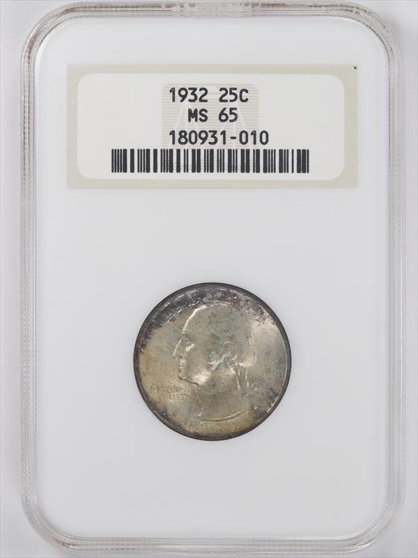 1932 Washington Quarter NGC MS 65 ~ Nice Coin 