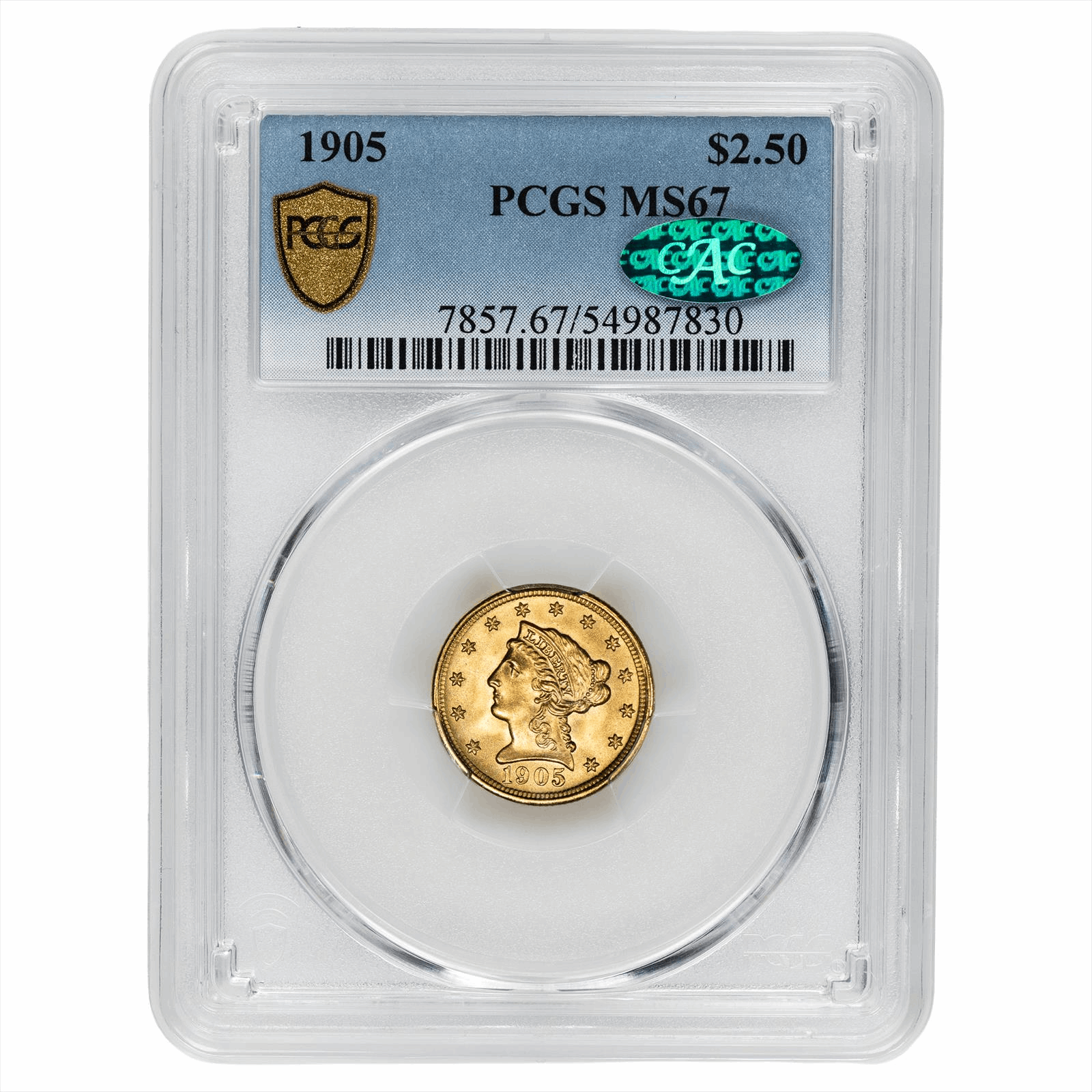 1905 Liberty Head PCGS MS 67 CAC MS 67 CAC