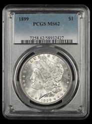 1899 $1 PCGS MS62