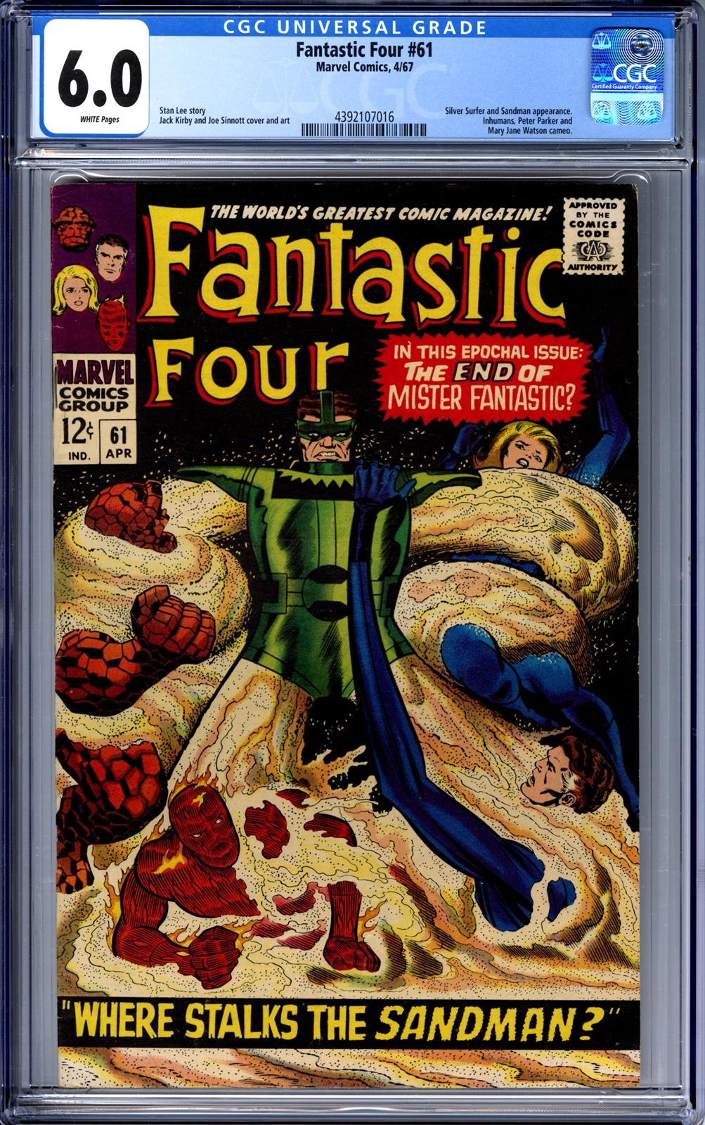 Fantastic Four #61 CGC 6.0 6.0