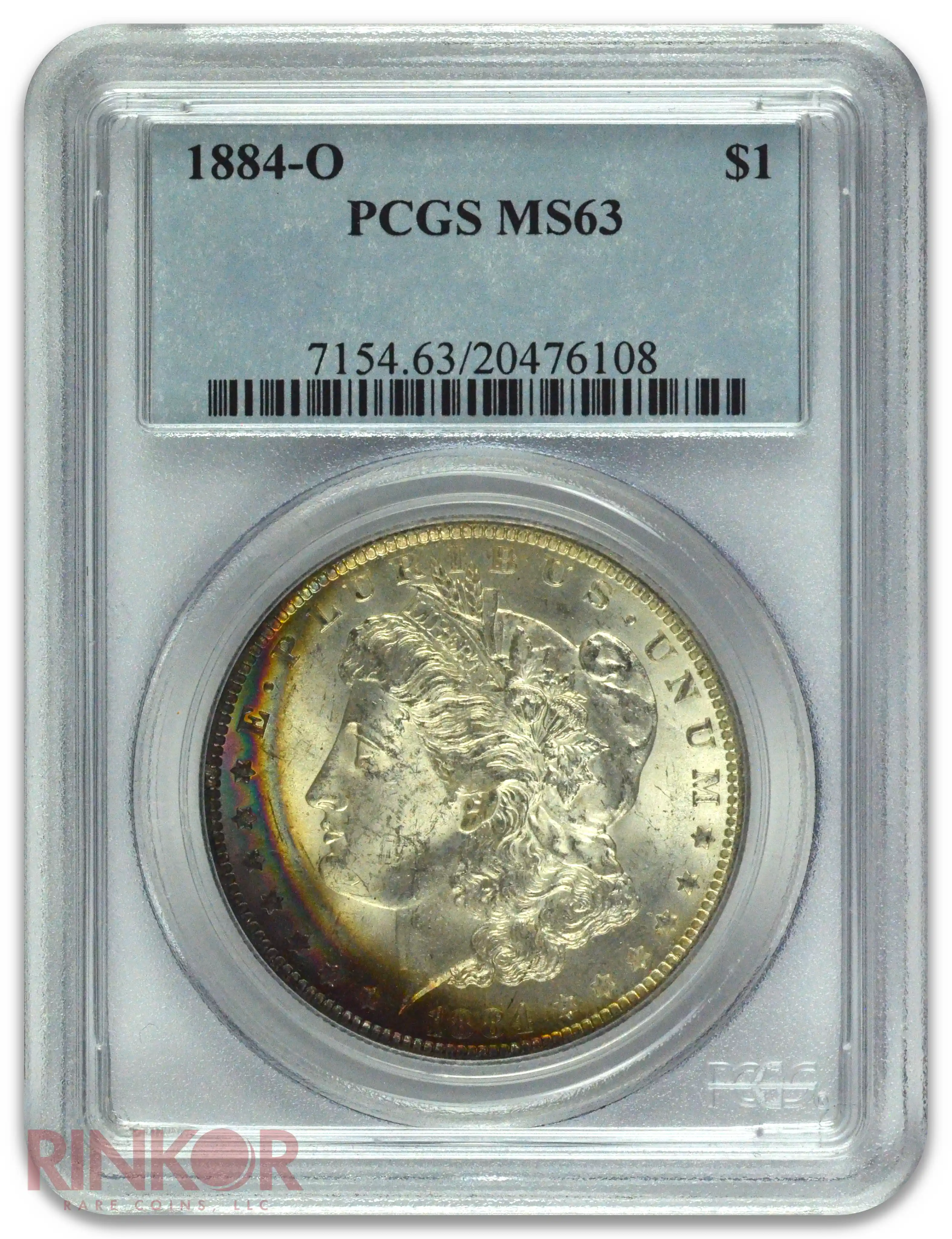 1884-O $1 Morgan Dollar PCGS MS 63
