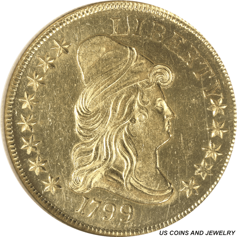 1797 Capped Bust Turban Heraldic Eagle $10 Gold Eagle NGC MS 62