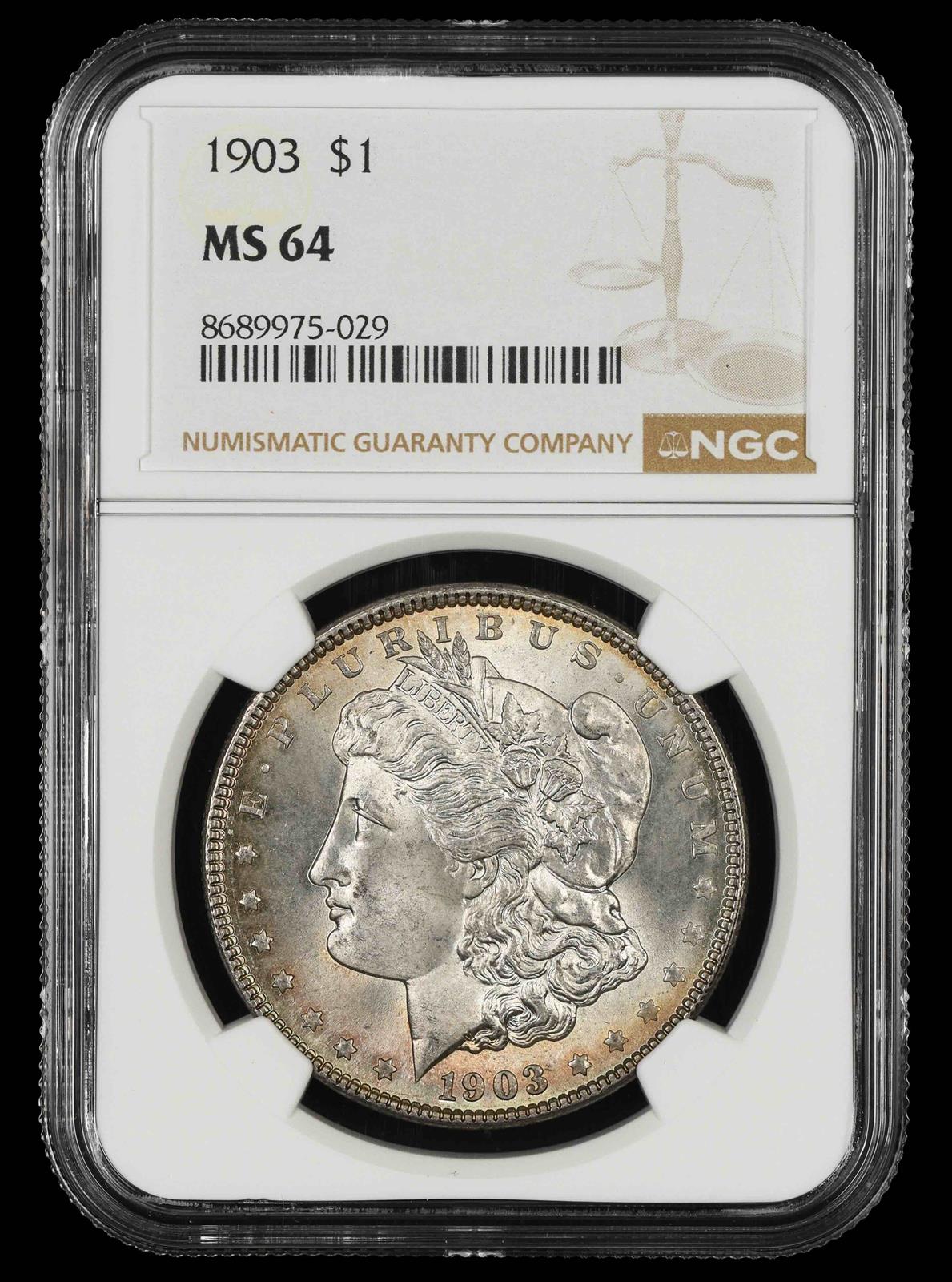 1903 $1 NGC MS64